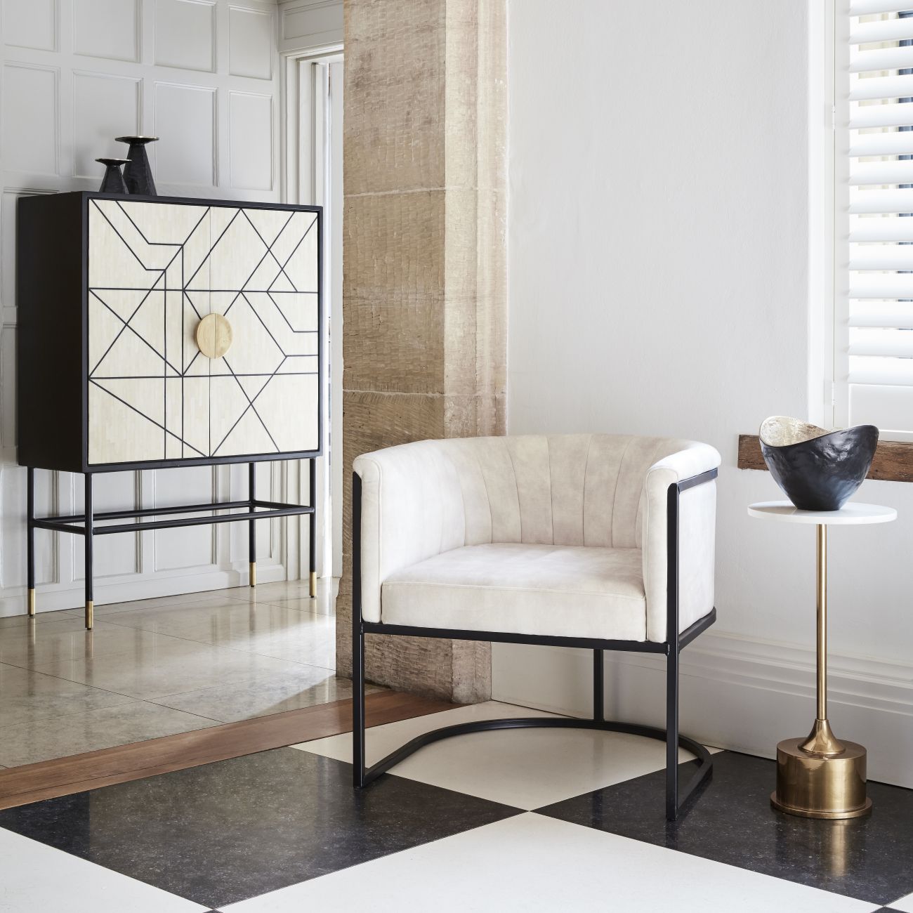 Vector Bone Inlay Drinks Cabinet