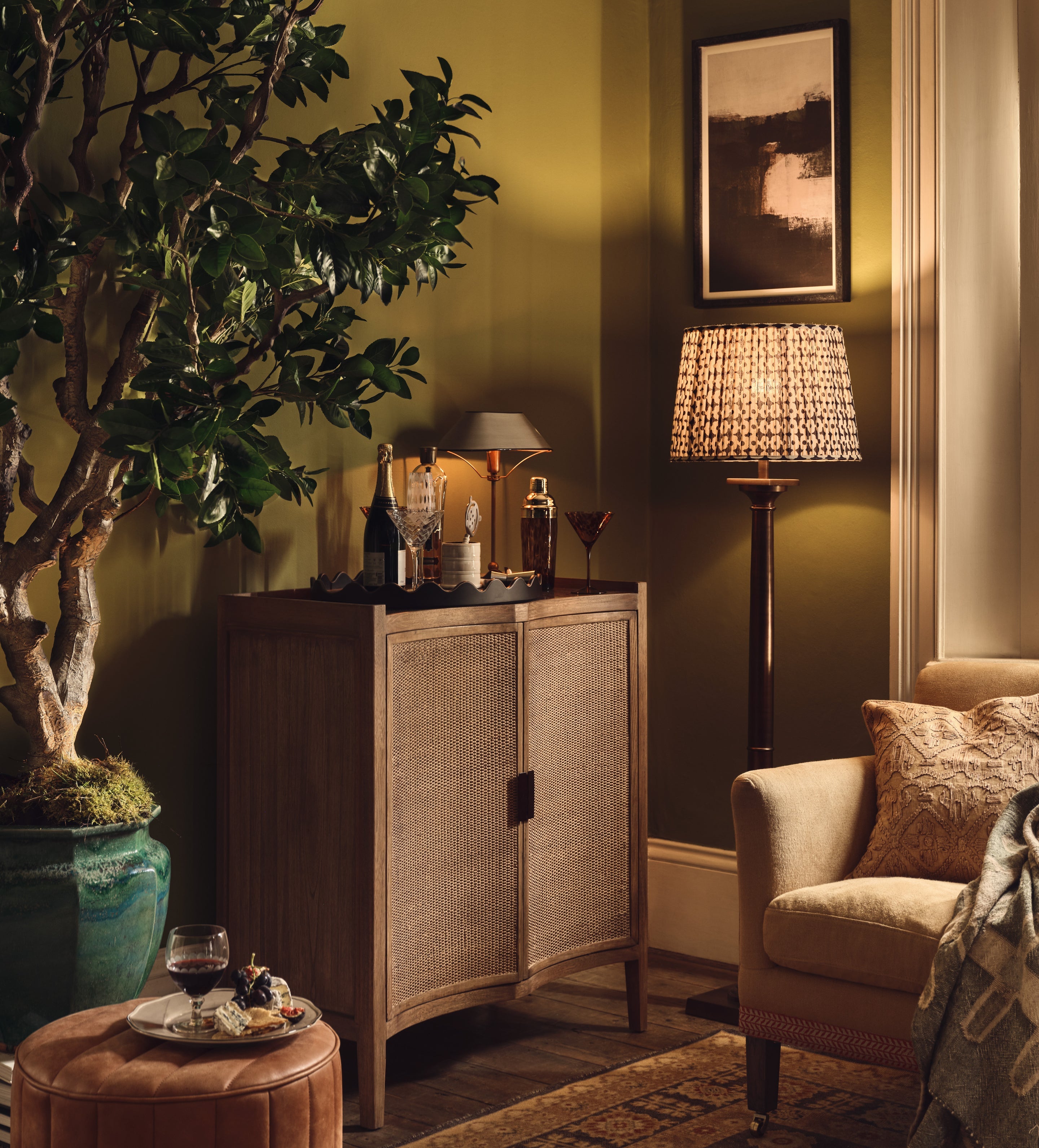 Cove Cane Drinks Cabinet