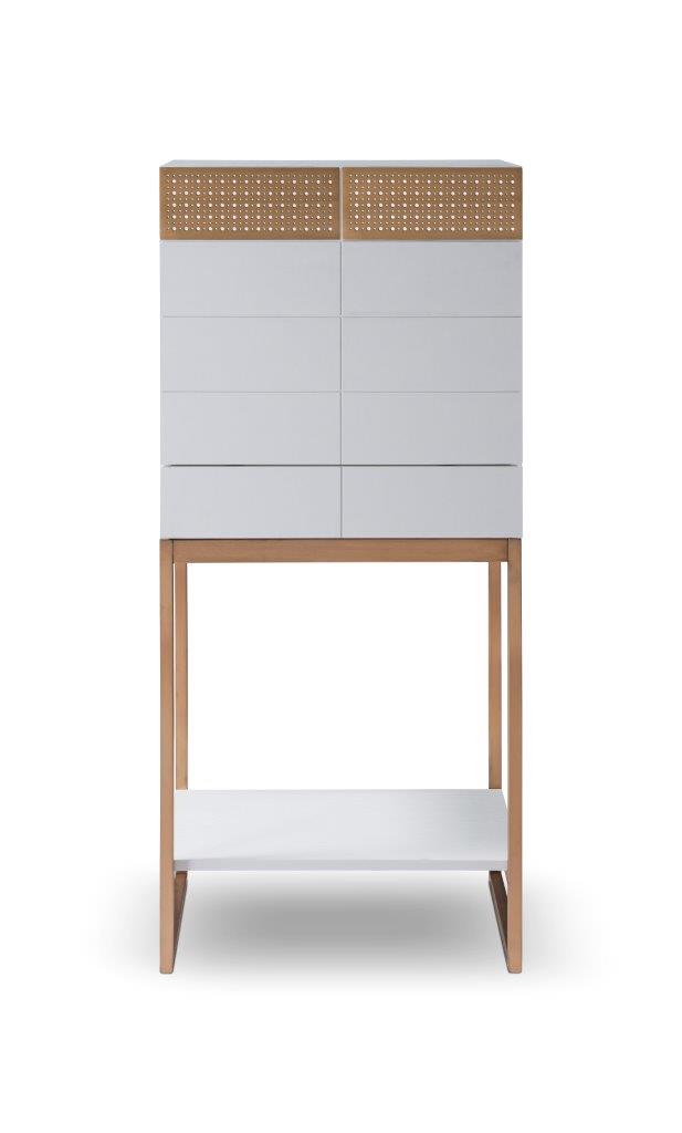 Savanna - Bronze & White