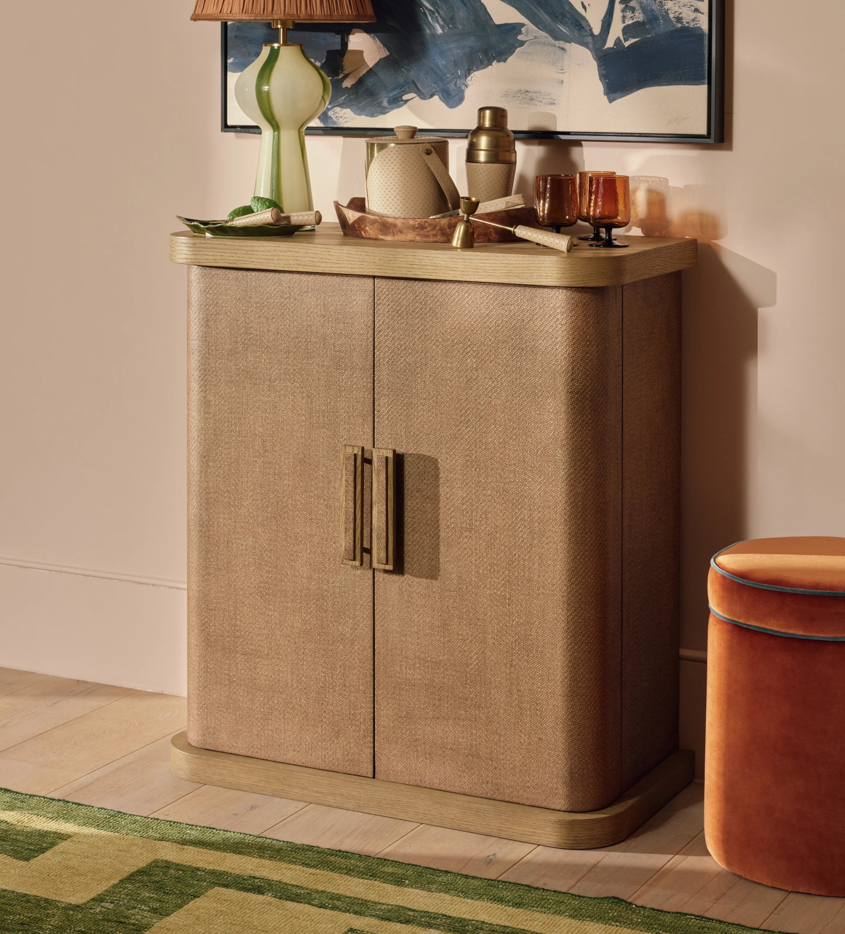 Harbor Curved Drinks Cabinet